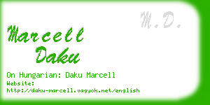 marcell daku business card